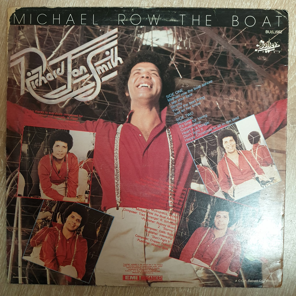 Richard Jon Smith Michael Row The Boat Vinyl Record Very