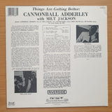 Cannonball Adderley With Milt Jackson – Things Are Getting Better - Vinyl LP Record - Very-Good+ Quality (VG+) (verygoodplus)