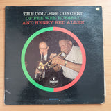 Pee Wee Russell And Henry Red Allen – The College Concert - Vinyl LP Record - Very-Good- Quality (VG-) (minus)