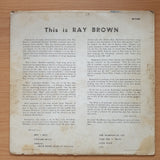 Ray Brown – This Is Ray Brown - Vinyl LP Record - Good+ Quality (G+) (gplus)