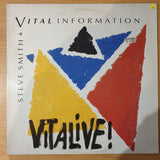 Steve Smith & Vital Information – Vitalive! - Vinyl LP Record - Very-Good+ Quality (VG+) (verygoodplus)