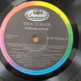 Tina Turner ‎– Foreign Affair (with lyrics inner) - Vinyl LP Record - Very-Good- Quality (VG-) (minus)