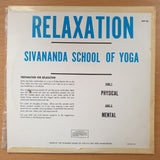 Relaxation - Physical and Mental - Sivanda School of Yoga Johannesburg - Vinyl LP Record - Very-Good+ Quality (VG+) (verygoodplus)