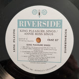 King Pleasure / Annie Ross – King Pleasure Sings / Annie Ross Sings - Vinyl LP Record - Very-Good+ Quality (VG+) (verygoodplus)