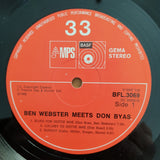 Ben Webster Meets Don Byas – Ben Webster Meets Don Byas- Vinyl LP Record - Very-Good+ Quality (VG+) (verygoodplus)