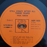 Paul Simon - Still Crazy After All These Years (SA) (with original lyrics inner) - Vinyl LP Record - Very-Good+ Quality (VG+)