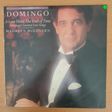 Placido Domingo With Maureen McGovern – A Love Until The End Of Time - Vinyl LP Record - Very-Good+ Quality (VG+) (verygoodplus)