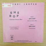 Cyndi Lauper ‎– She Bop - Vinyl 7" Record - Very-Good+ Quality (VG+)