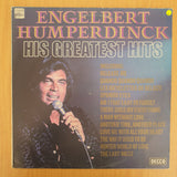 Engelbert Humperdinck ‎– His Greatest Hits - Vinyl LP Record - Very-Good Quality (VG)  (verry)