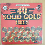 40 Solid Gold Hits - Limited Edition - Various Artists - Double Vinyl LP Record - Very-Good+ Quality (VG+) (verygoodplus)