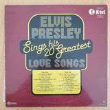 Elvis Presley - 20 Greatest Love Songs   - Vinyl LP Record - Very-Good+ Quality (VG+) (verygoodplus)