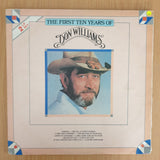 Don Williams - The First Ten Years of - Double Vinyl LP Record - Very-Good+ Quality (VG+) (verygoodplus)