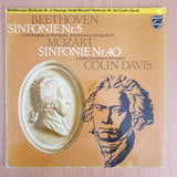 Beethoven Sinfonie Nr. 5 - Mozart Sinfonie Nr. 40 - Concertgebouworkest, George Szell, London Symphony Orchestra, Sir Colin Davis – Vinyl LP Record - Very-Good Quality (VG)  (verry)