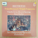 Beethoven, Claudio Arrau, Henryk Szeryng, Janos Starker, New Philharmonia Orchestra, Eliahu Inbal – Tripelkonzert ~ Triple Concerto– Vinyl LP Record - Very-Good+ Quality (VG+) (verygoodplus)