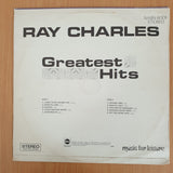 Ray Charles - Greatest Hits  - Vinyl LP Record - Very-Good- Quality (VG-) (minus)