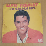 Elvis Presley ‎– 40 Golden Hits - Vinyl LP Record - Very-Good Quality (VG)  (verry)