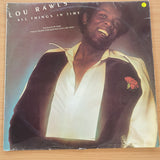 Lou Rawls – All Things In Time - Vinyl LP Record - Very-Good Quality (VG)  (verry)