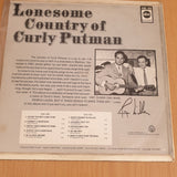 Curly Putman – Lonesome Country Of Curly Putman - Vinyl LP Record (VG+)