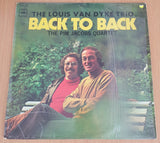 Trio Louis Van Dyke And Kwartet Pim Jacobs – Back To Back - Vinyl LP Record (VG+)