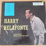 Harry Belafonte – Excerpts From The Belafonte Carnegie Hall Concert  – Vinyl LP Record  (VG-)