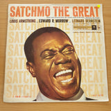 Satchmo The Great –  Louis Armstrong and Edward R. Murrow With Leonard Bernstein – Vinyl LP Record  (VG+)