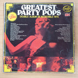 Greatest Party Pops - 28 Incredible Hits  - Double Vinyl LP Record (VG)