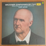 Bruckner - Wiener Philharmoniker - Karl Böhm – Symphonien Nr. 7 & 8 - 3x Vinyl LP Record Box Set (VG+) (B8)