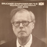 Bruckner - Wiener Philharmoniker - Karl Böhm – Symphonien Nr. 7 & 8 - 3x Vinyl LP Record Box Set (VG+) (B8)