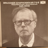 Bruckner - Wiener Philharmoniker - Karl Böhm – Symphonien Nr. 7 & 8 - 3x Vinyl LP Record Box Set (VG+) (B8)