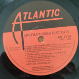 Aretha Franklin ‎– Aretha's Greatest Hits - Vinyl LP Record (VG-)