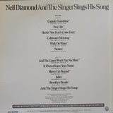 Neil Diamond ‎– And The Singer Sings His Song -  Vinyl LP Record - Very-Good+ Quality (VG+) - C-Plan Audio