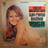 Twelve Greatest Hits San Remo Festival 1968 ‎– Vinyl LP Record - Opened  - Good+ Quality (G+) - C-Plan Audio