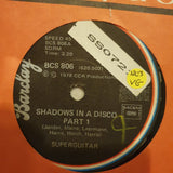 Superguitar ‎– Shadows In A Disco  - Vinyl 7" Record - Opened  - Very-Good Quality (VG) - C-Plan Audio