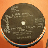 Superguitar ‎– Shadows In A Disco  - Vinyl 7" Record - Opened  - Very-Good Quality (VG) - C-Plan Audio