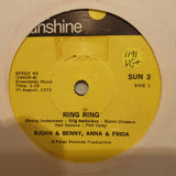 Björn & Benny, Anna & Frida ‎– Ring Ring - Vinyl 7" Record - Very-Good+ Quality (VG+) - C-Plan Audio