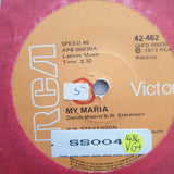 B.W. Stevenson ‎– My Maria - Vinyl 7" Record - Very-Good+ Quality (VG+) - C-Plan Audio