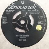 The Who ‎– My Generation - Vinyl 7" Record - Opened  - Very-Good Quality (VG) - C-Plan Audio