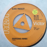 Elvis Presley ‎– Suspicious Minds - Vinyl 7" Record - Very-Good+ Quality (VG+) - C-Plan Audio