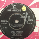 The Beatles ‎– Lady Madonna - Vinyl 7" Record - Very-Good+ Quality (VG+) - C-Plan Audio