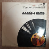 Mama's & Papa's - 20 Greatest Performances - Double Vinyl LP Record - Opened  - Very-Good- Quality (VG-) - C-Plan Audio