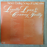 Conway Twitty & Loretta Lynn ‎– Never Ending Song of Love - Vinyl LP Record - Very-Good+ Quality (VG+) - C-Plan Audio