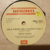 Toto Coelo ‎– Milk From The Coconut - Vinyl 7" Record - Opened  - Very-Good Quality (VG) - C-Plan Audio