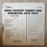 Rhodes University Chamber Choir - Conducted by Georg Gruber – Vinyl LP Record - Very-Good+ Quality (VG+) - C-Plan Audio