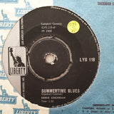 Eddie Cochran ‎– Summertime Blues - Vinyl 7" Record - Opened  - Very-Good- Quality (VG-) - C-Plan Audio