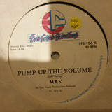 MAS ‎– Pump Up The Volume / Some People - Vinyl 7" Record - Very-Good+ Quality (VG+) - C-Plan Audio