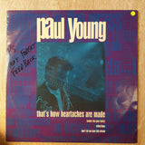 Paul Young ‎– That's How Heartaches Are Made -  Vinyl LP Record - Very-Good+ Quality (VG+) - C-Plan Audio