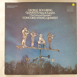 George Rochberg, Concord String Quartet ‎– Quartets Nos. 4, 5 And 6 - Double Vinyl LP Record - Very-Good+ Quality (VG+) - C-Plan Audio