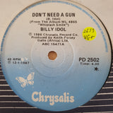 Billy Idol ‎– Don't Need A Gun - Vinyl 7" Record - Very-Good+ Quality (VG+) - C-Plan Audio