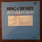 Bing Crosby ‎– 20 Golden Greats Volume Two - Vinyl LP Record - Very-Good+ Quality (VG+) - C-Plan Audio