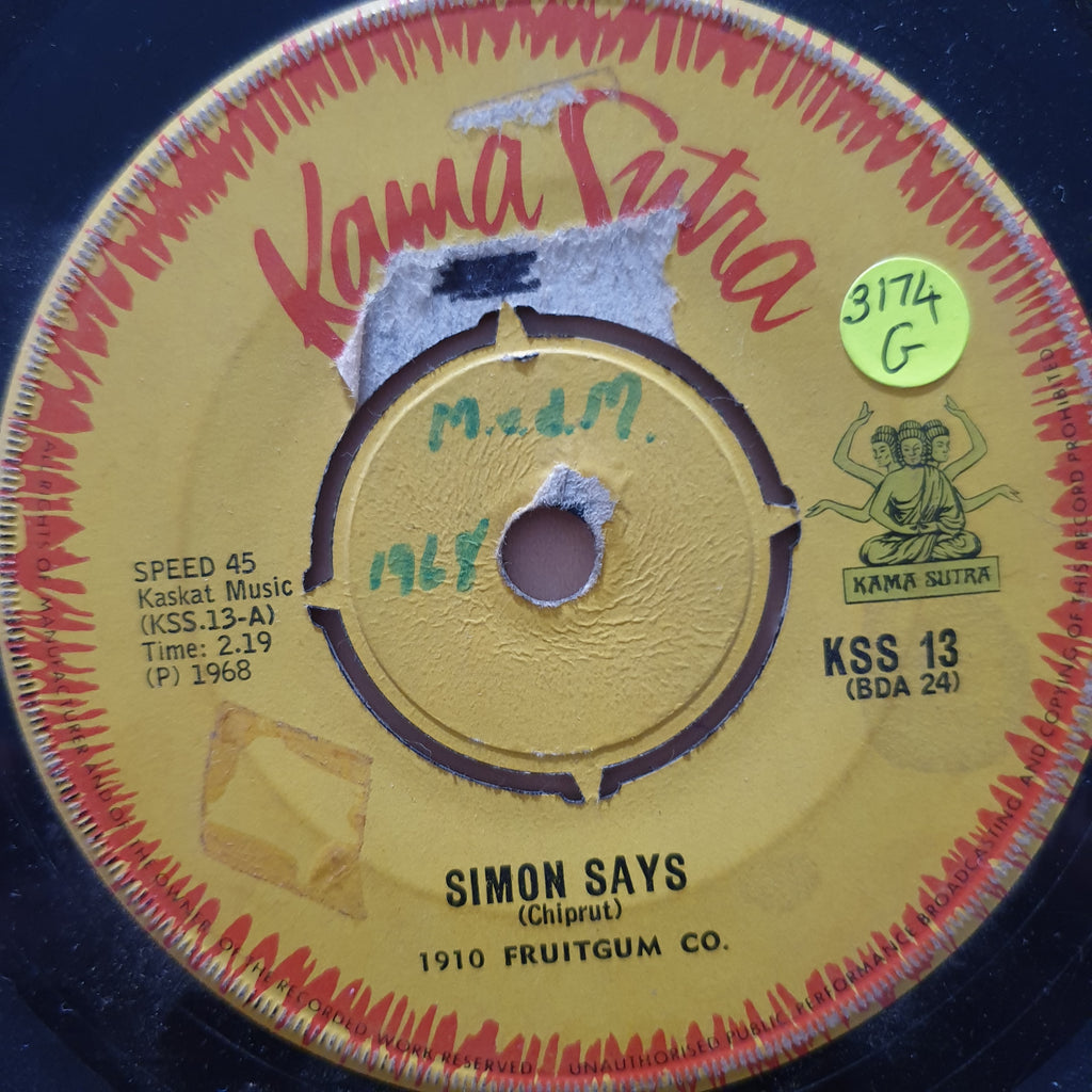 1910 Fruitgum Co ‎ Simon Says Vinyl 7 Record Good Quality G